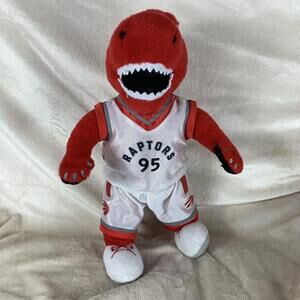 Toronto Raptors Basketball The Raptor Red Velociraptor Mascot #95 Ganz Plush​